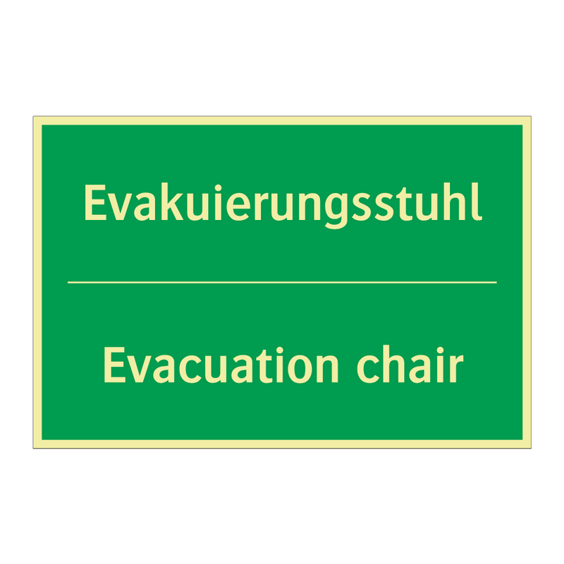 Evakuierungsstuhl - Evacuation chair