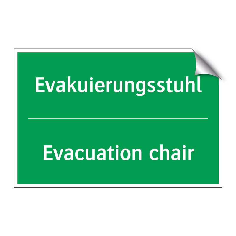 Evakuierungsstuhl - Evacuation chair