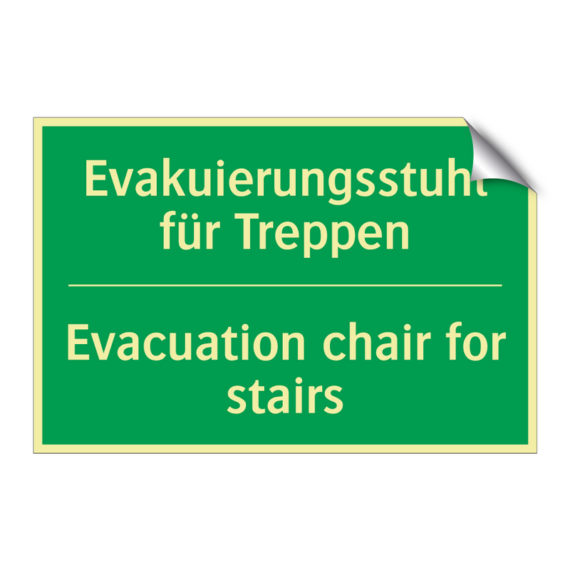 Evakuierungsstuhl für Treppen - Evacuation chair for stairs