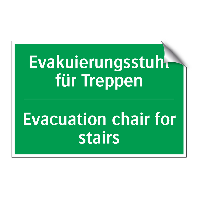 Evakuierungsstuhl für Treppen - Evacuation chair for stairs