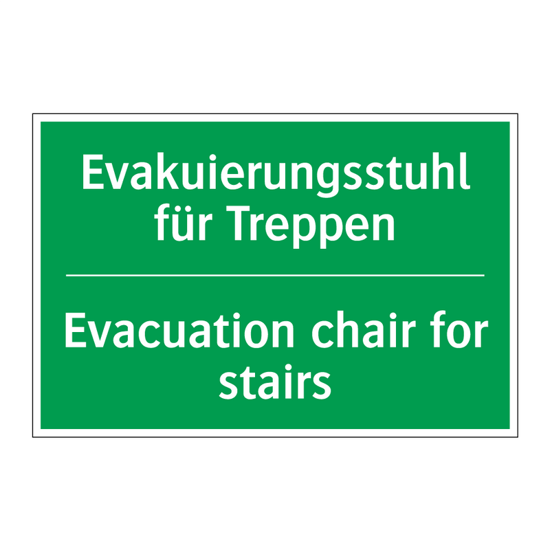 Evakuierungsstuhl für Treppen - Evacuation chair for stairs