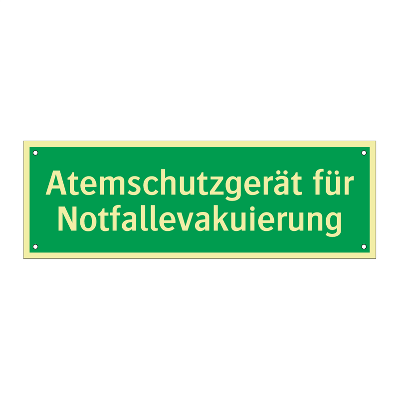 Atemschutzgerät für Notfallevakuierung