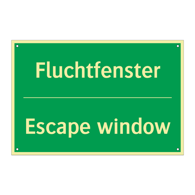 Fluchtfenster - Escape window