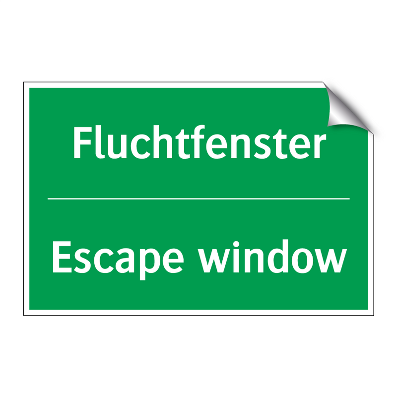 Fluchtfenster - Escape window