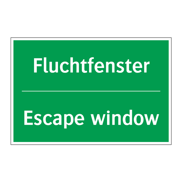 Fluchtfenster - Escape window