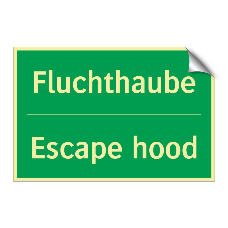 Fluchthaube - Escape hood