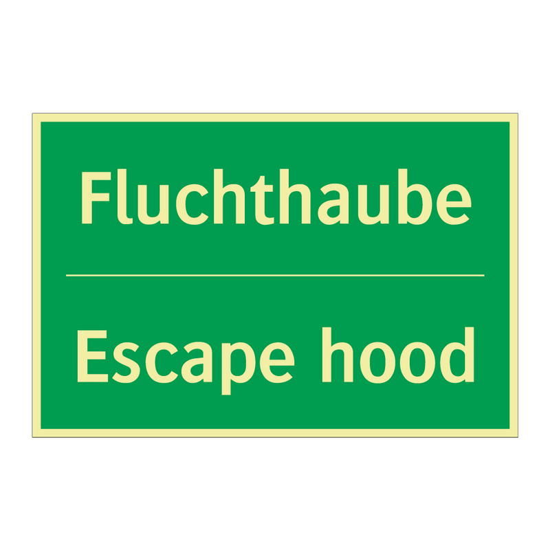 Fluchthaube - Escape hood