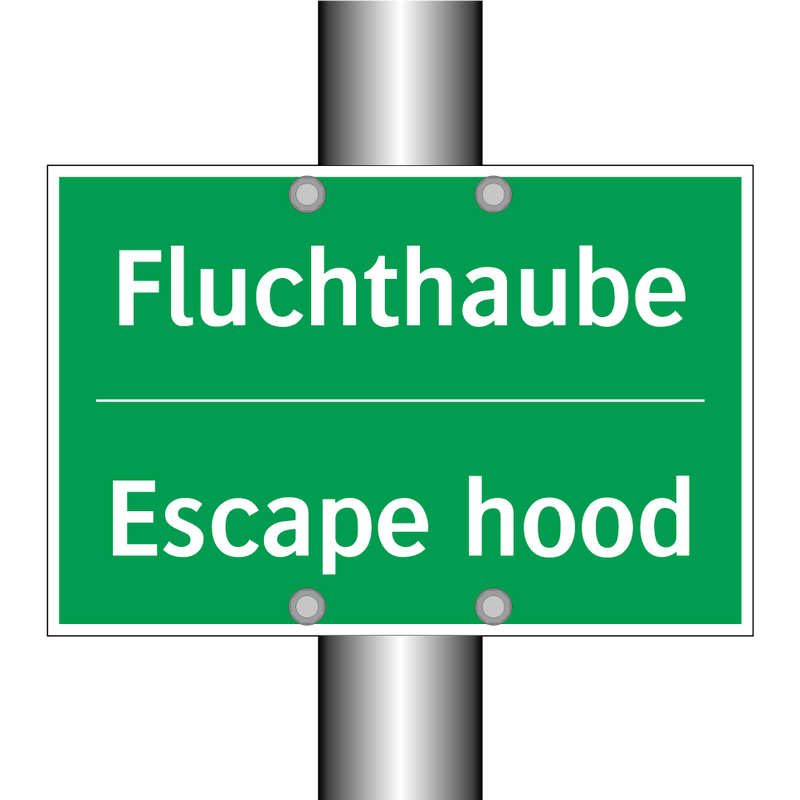 Fluchthaube - Escape hood