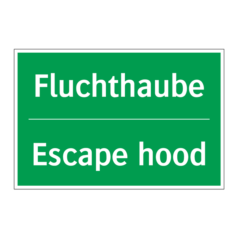 Fluchthaube - Escape hood