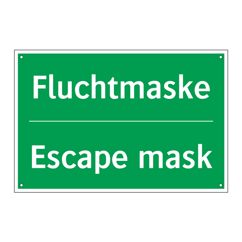 Fluchtmaske - Escape mask