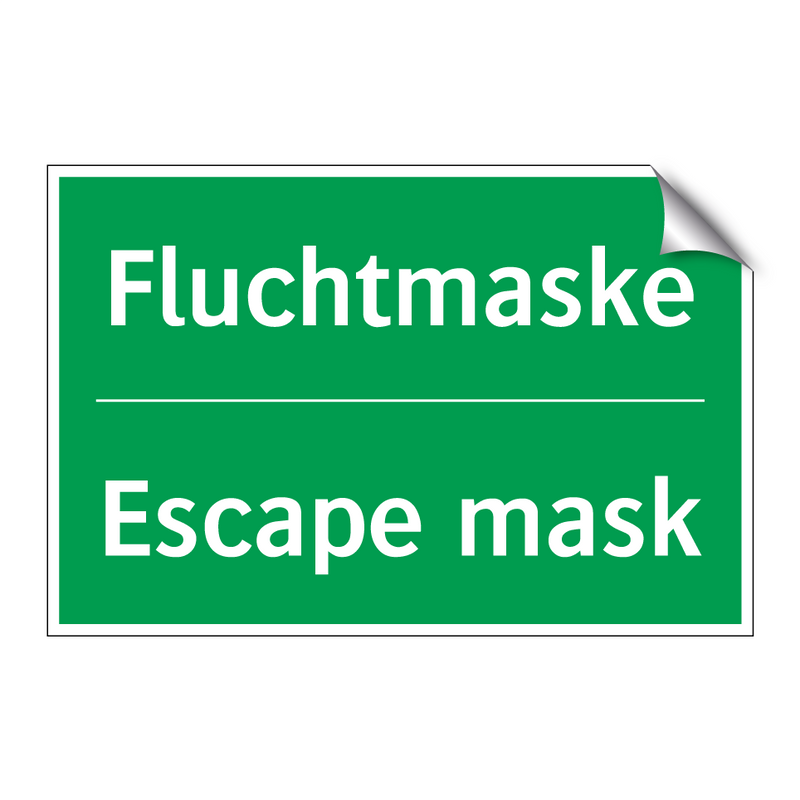 Fluchtmaske - Escape mask