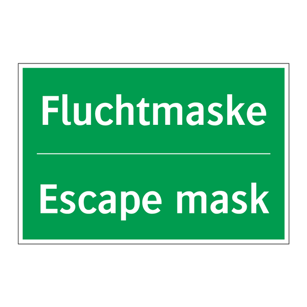 Fluchtmaske - Escape mask