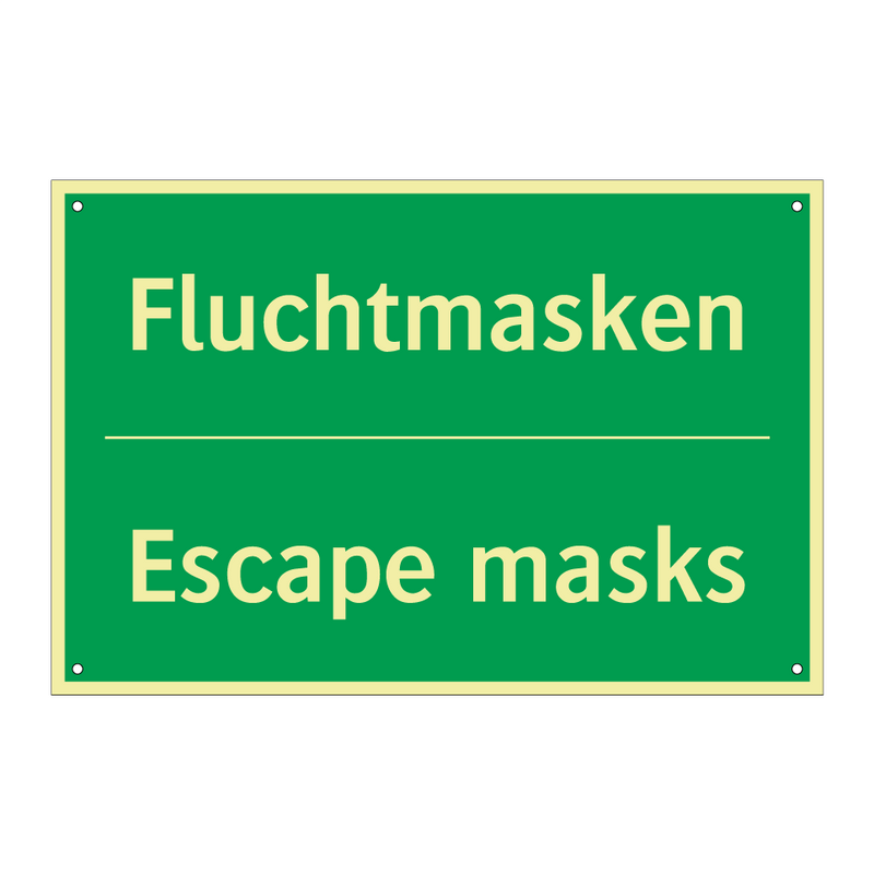 Fluchtmasken - Escape masks