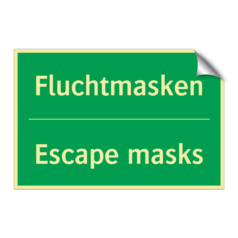 Fluchtmasken - Escape masks