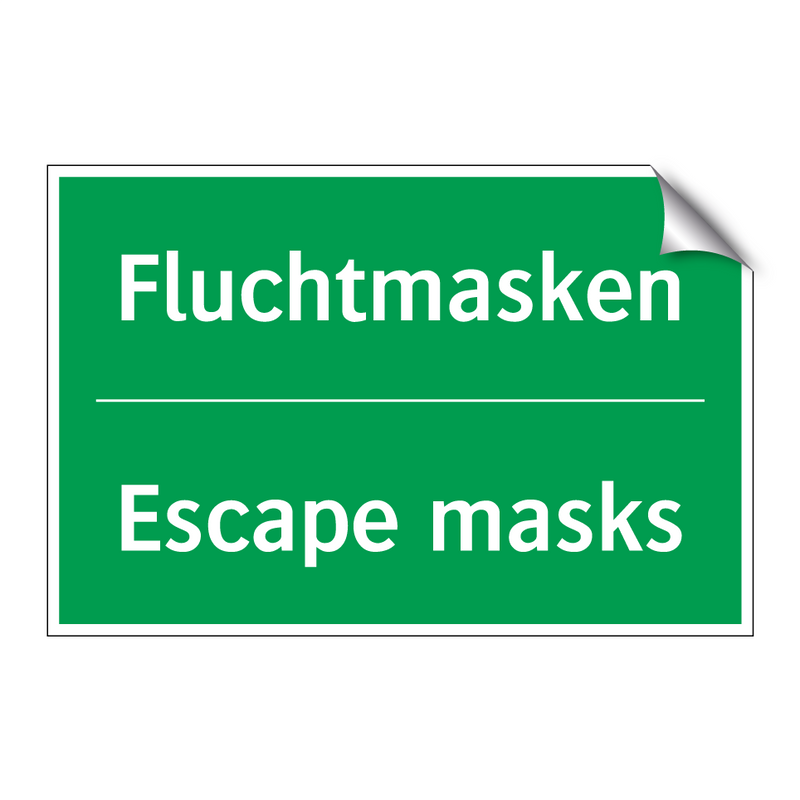 Fluchtmasken - Escape masks