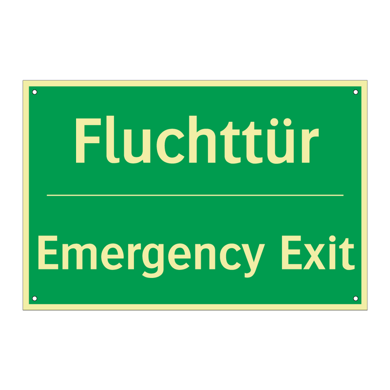 Fluchttür - Emergency Exit