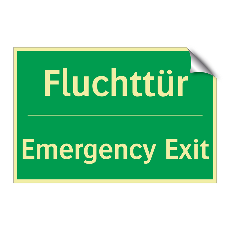 Fluchttür - Emergency Exit