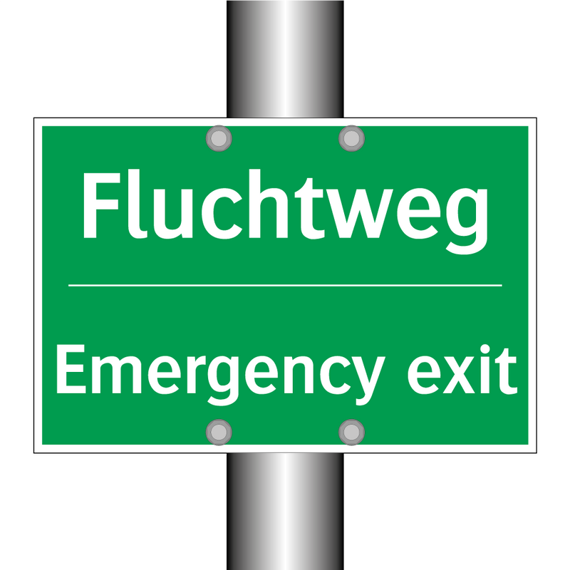 Fluchtweg - Emergency exit