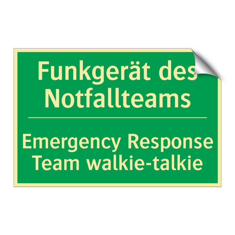 Funkgerät des Notfallteams - Emergency Response Team walkie-talkie /.../