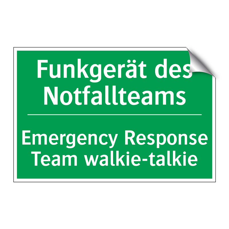 Funkgerät des Notfallteams - Emergency Response Team walkie-talkie /.../