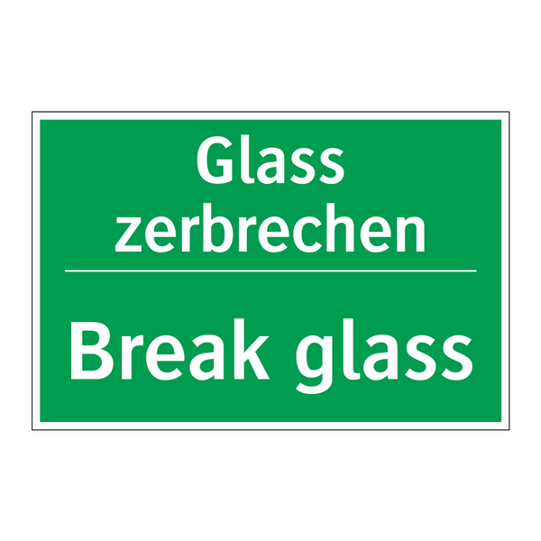 Glass zerbrechen - Break glass