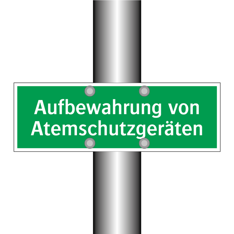 Aufbewahrung von Atemschutzgeräten