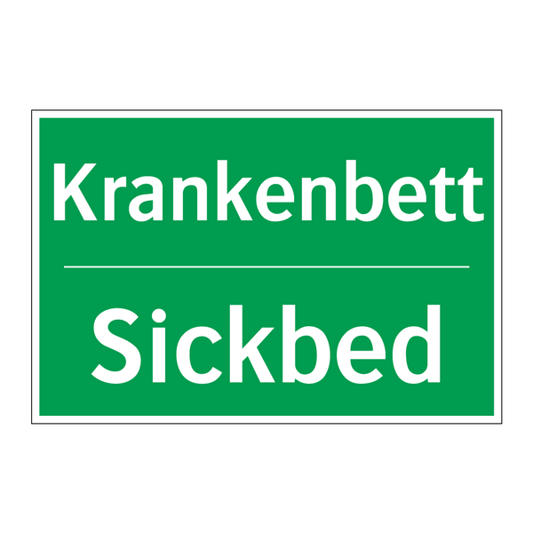 Krankenbett - Sickbed