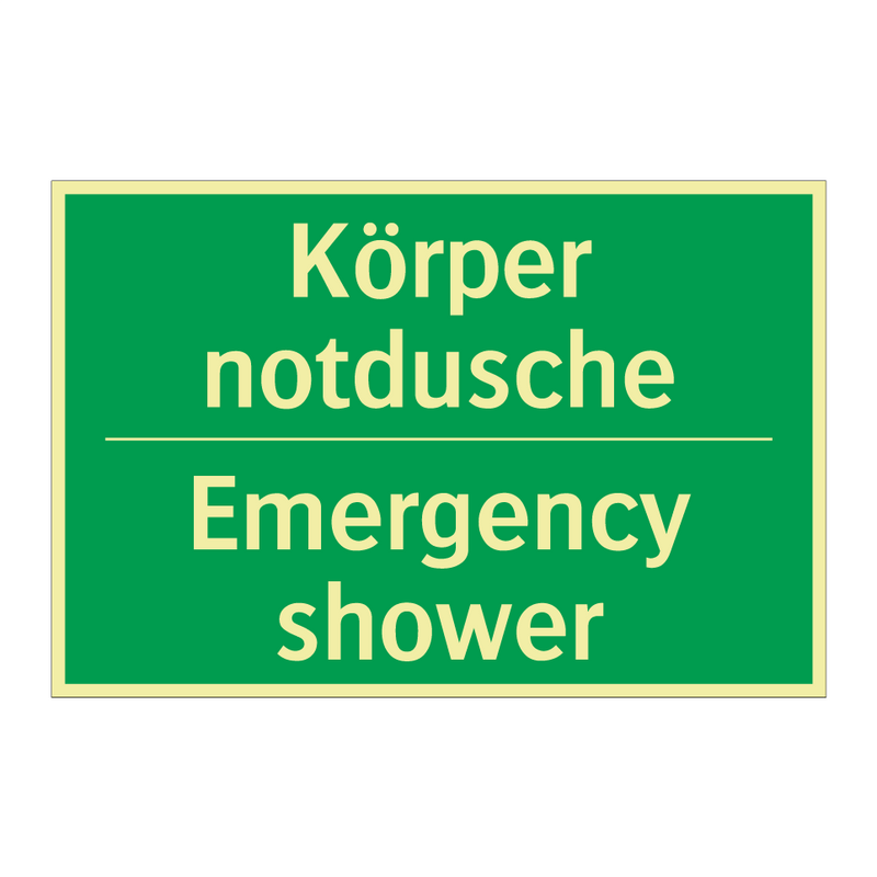 Körper notdusche - Emergency shower