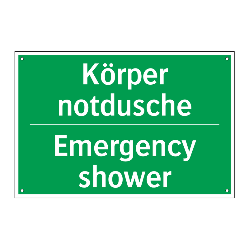 Körper notdusche - Emergency shower