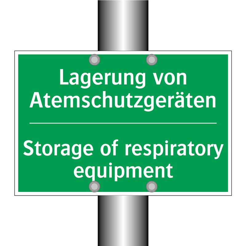 Lagerung von Atemschutzgeräten - Storage of respiratory equipment /.../