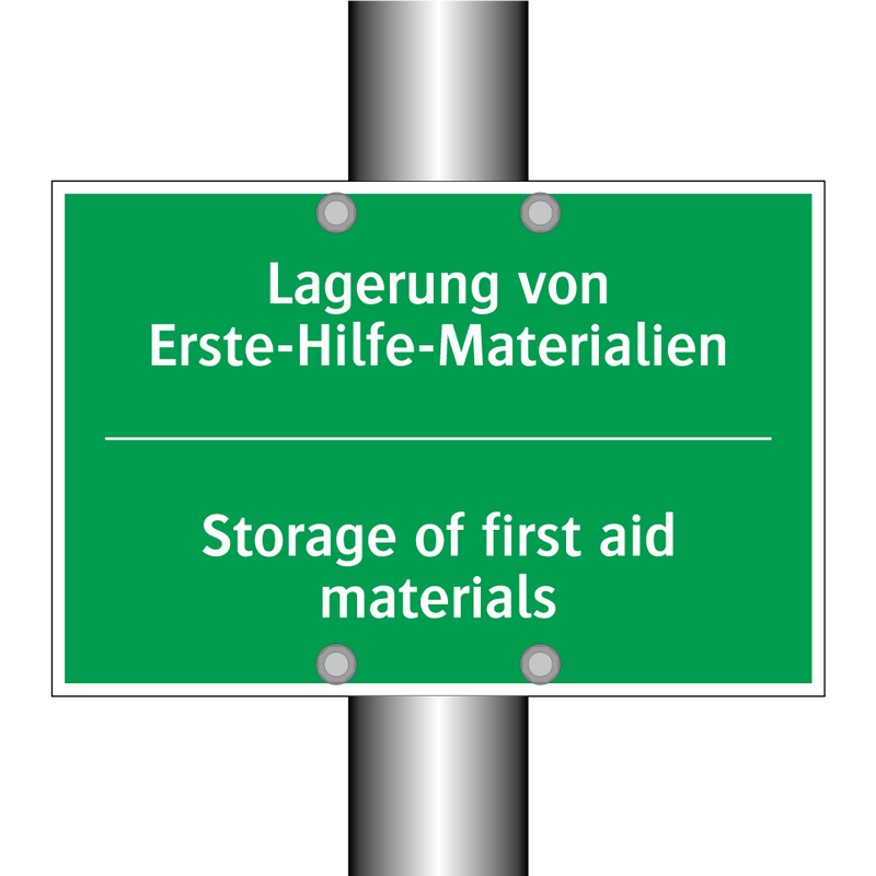 Lagerung von Erste-Hilfe-Materialien /.../ - Storage of first aid materials