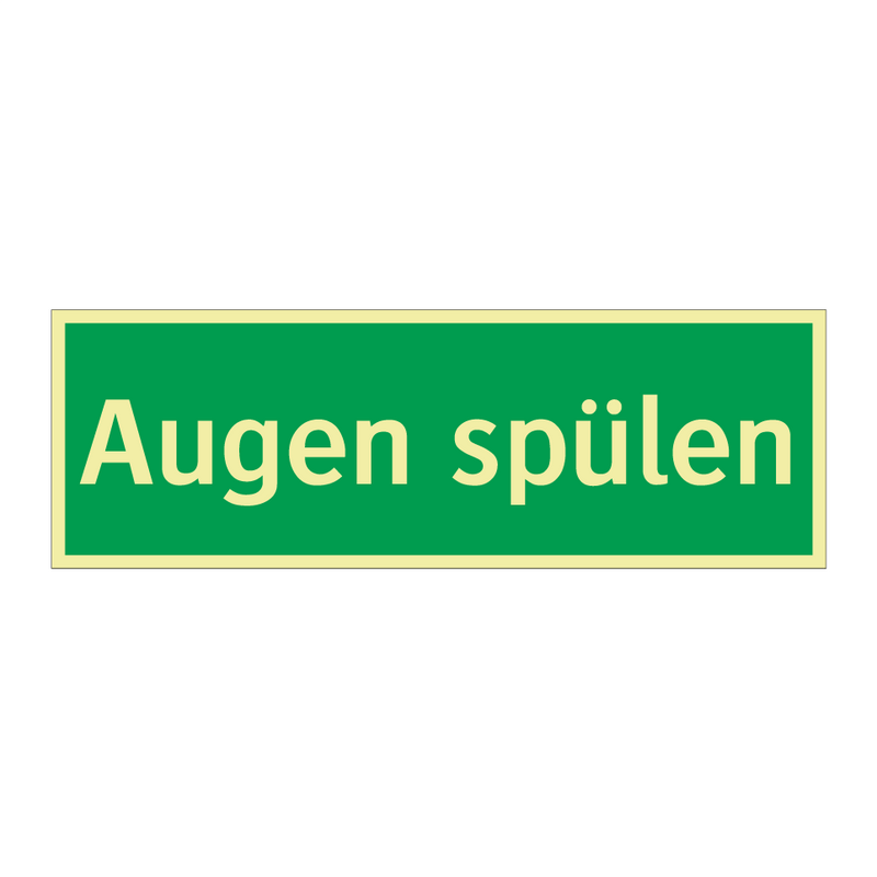 Augen spülen