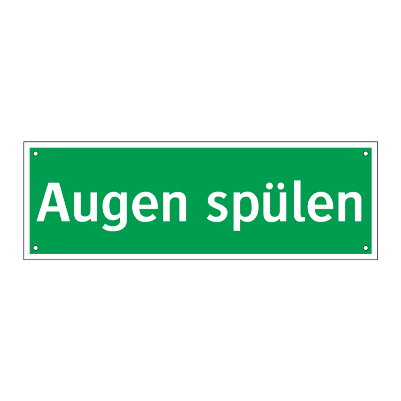 Augen spülen