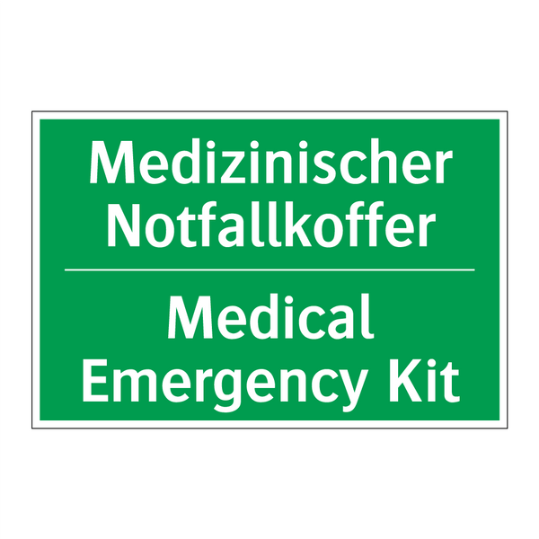 Medizinischer Notfallkoffer - Medical Emergency Kit