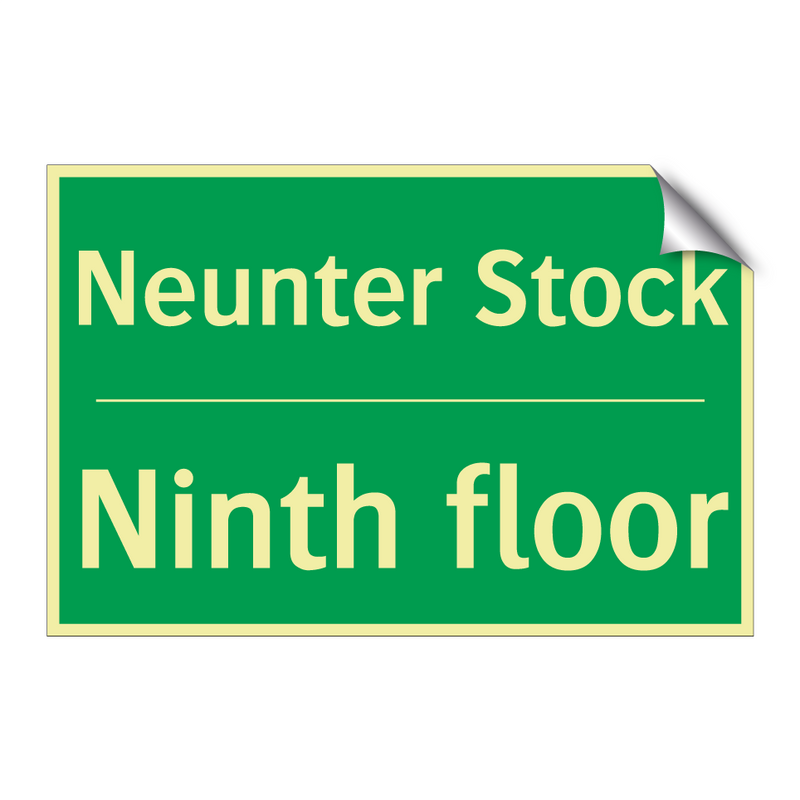 Neunter Stock - Ninth floor