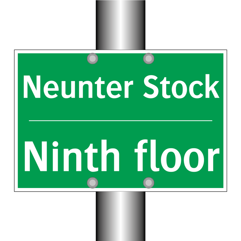 Neunter Stock - Ninth floor