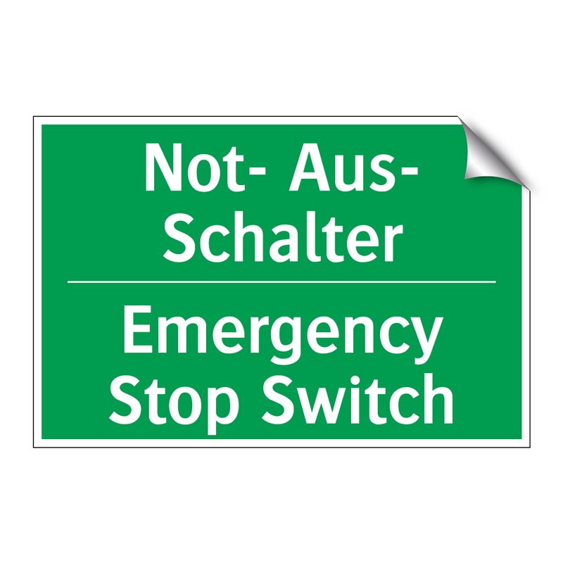 Not- Aus- Schalter - Emergency Stop Switch