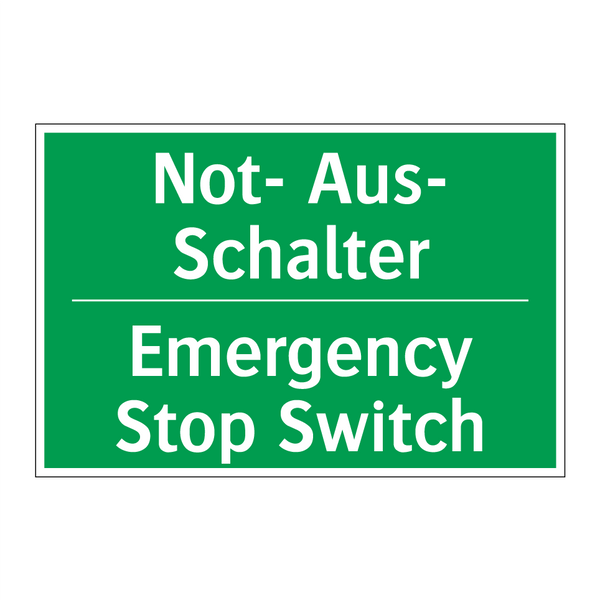 Not- Aus- Schalter - Emergency Stop Switch