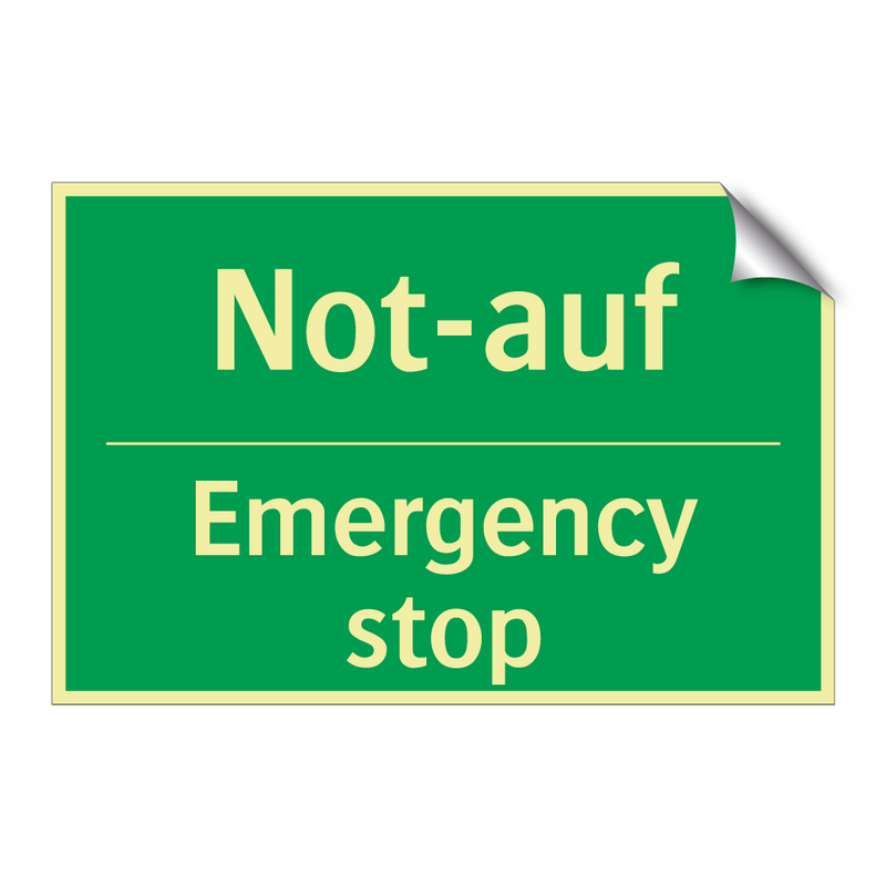 Not-auf - Emergency stop