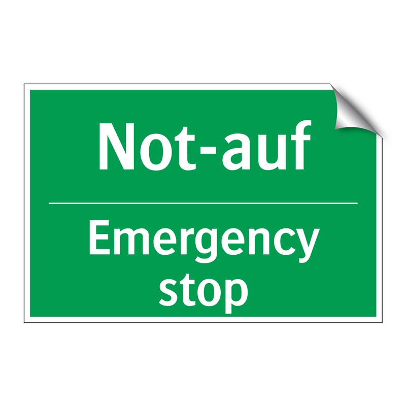 Not-auf - Emergency stop