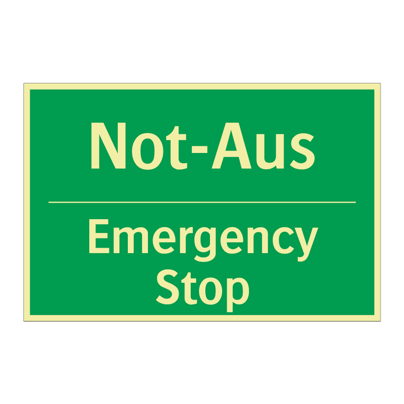 Not-Aus - Emergency Stop