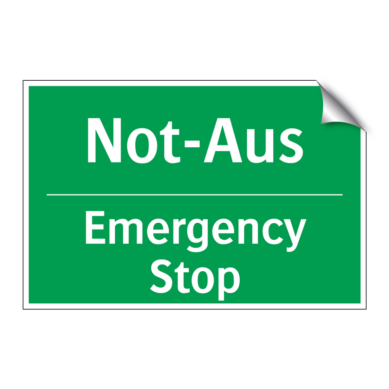 Not-Aus - Emergency Stop