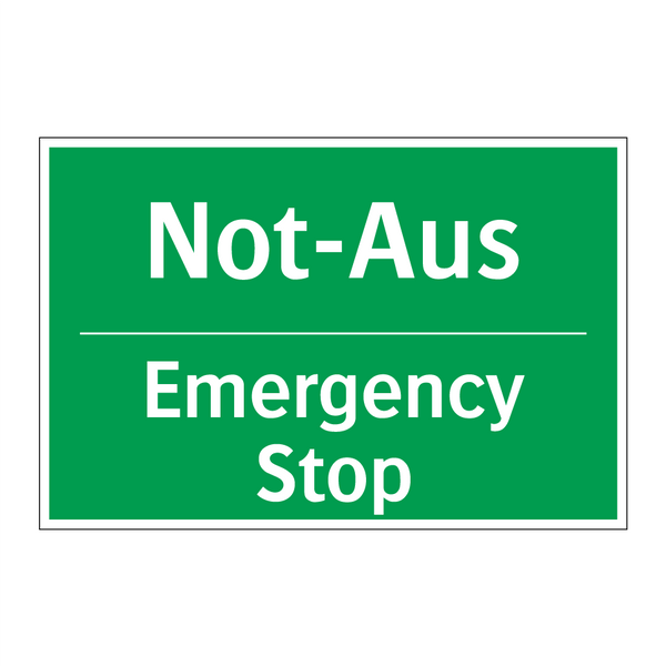 Not-Aus - Emergency Stop