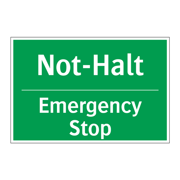 Not-Halt - Emergency Stop