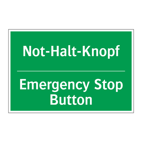 Not-Halt-Knopf - Emergency Stop Button