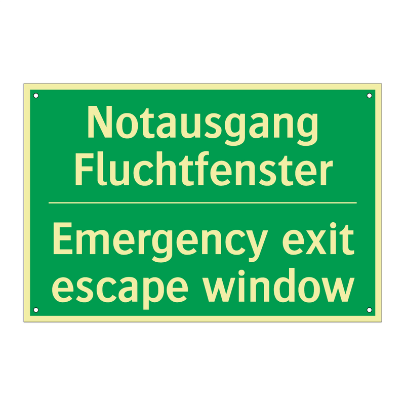 Notausgang Fluchtfenster - Emergency exit escape window