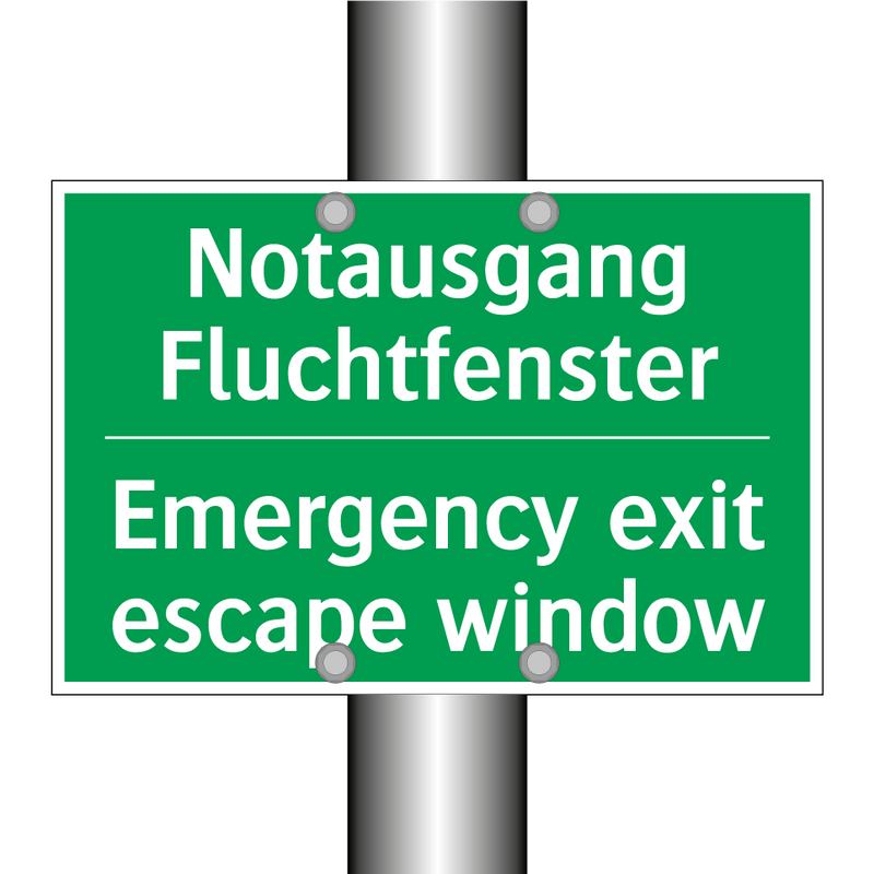 Notausgang Fluchtfenster - Emergency exit escape window