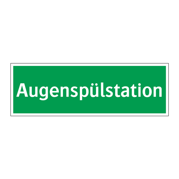 Augenspülstation