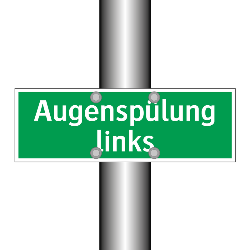 Augenspülung links