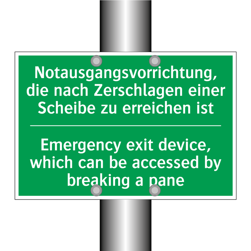 Notausgangsvorrichtung, die nach /.../ - Emergency exit device, which can /.../